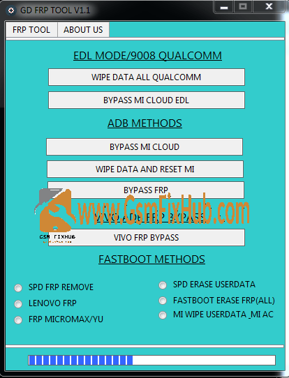GD FRP Tool V1.1 New Version Download Free www.gsmfixhub.com