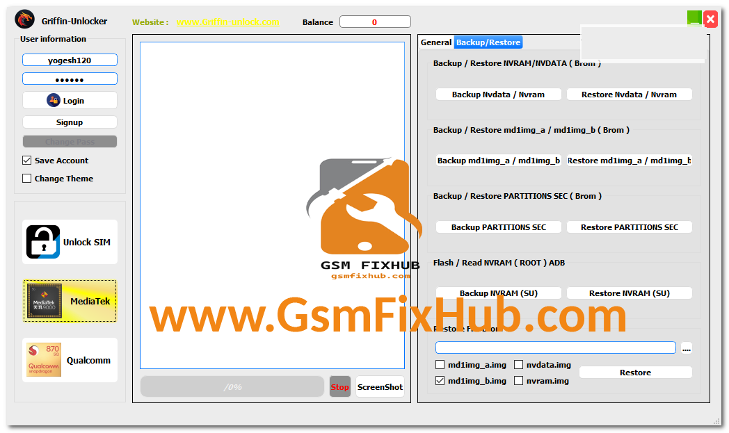 Griffin Unlocker v1.1.5 www.gsmfixhub.com