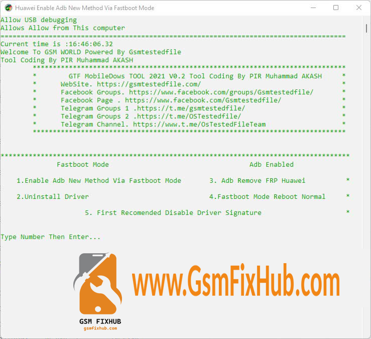 Huawei ADB Enabler Tool Huawei BYPASS ID Tool 2021 Download Free www.gsmfixhub.com