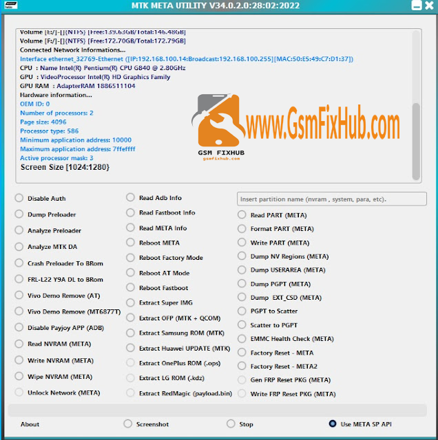 MTK META Utility tool V34 2022 Download Fre www.GSMFIXHUB