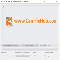 MTK Secure Boot Disable V1.0.0 Download Free WWW.GSMFIXHUB.com