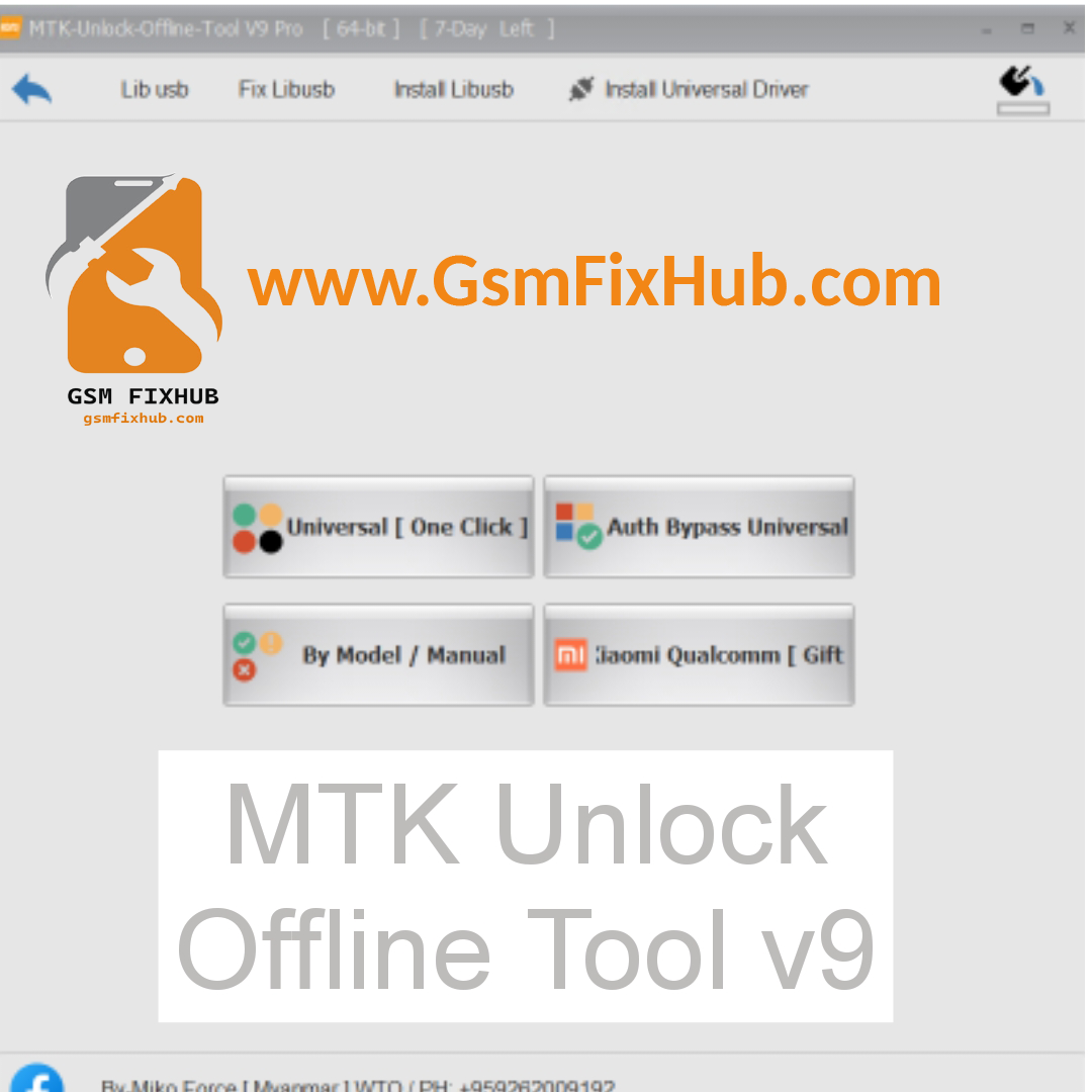 Mtk Unlock Offline Tool v9 Download Free www.gsmfixhub.com