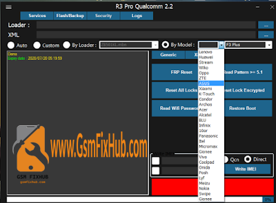 R3 Pro Qualcomm Tool v2.2 Beta Version Free Download here www.gsmfixhub.com