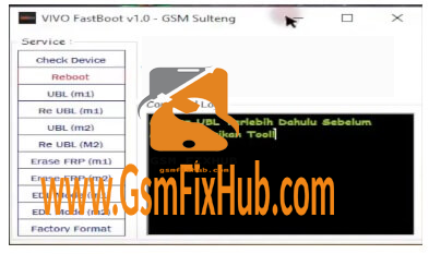 VIVO Fastboot Tool www.gsmfixhub.com
