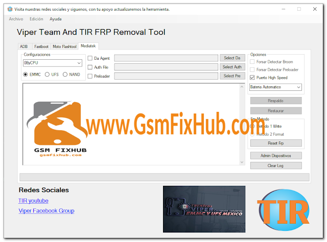 Viper Team TIR FRP Removal Tool v1.1 Download Free 2022 gsmfixhub