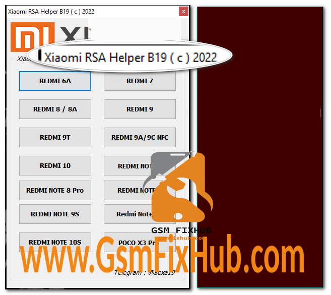 Xiaomi RSA Helper tool Xiaomi RSA Helper tool www.gsmfixhub.com