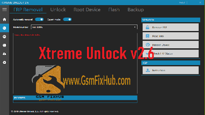 Xtreme Unlock v2.6 Multi Frp Tool 2020 Download Free www.gsmfixhub.com