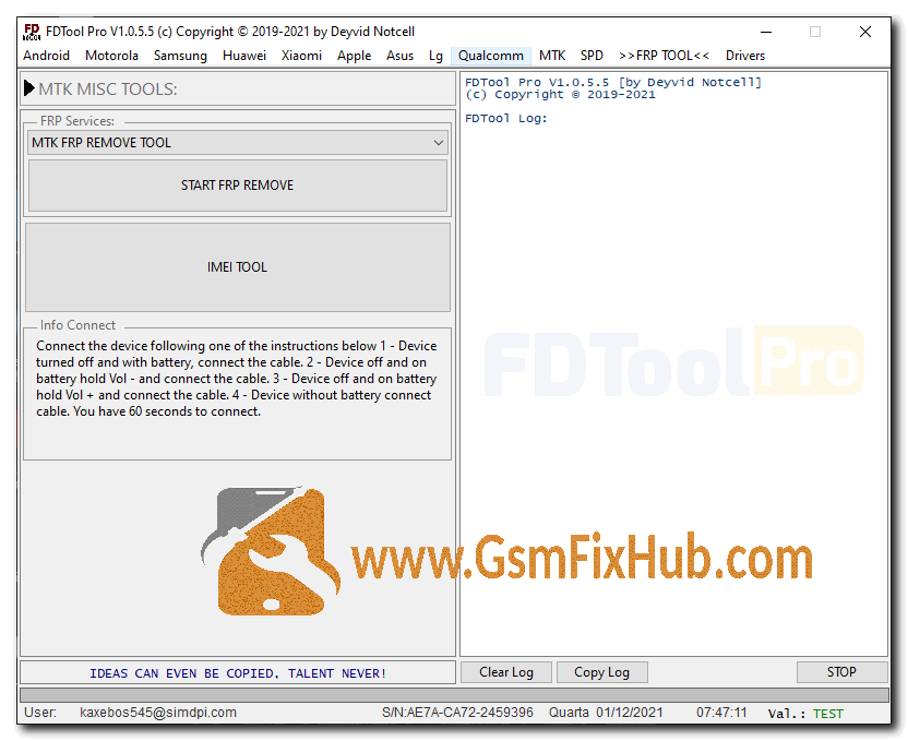 FD Tool v1.0.5.5 www,gsmfixhub.com
