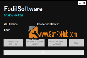 FodilSoftware iCloud Untethered Bypass Tool