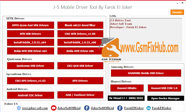 JS Mobile Drivers Tool www.gsmfixhub.com