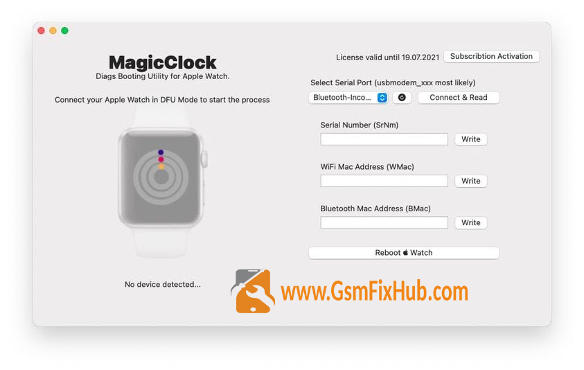 MagicClock Repair Tool www.gsmfixhub.com