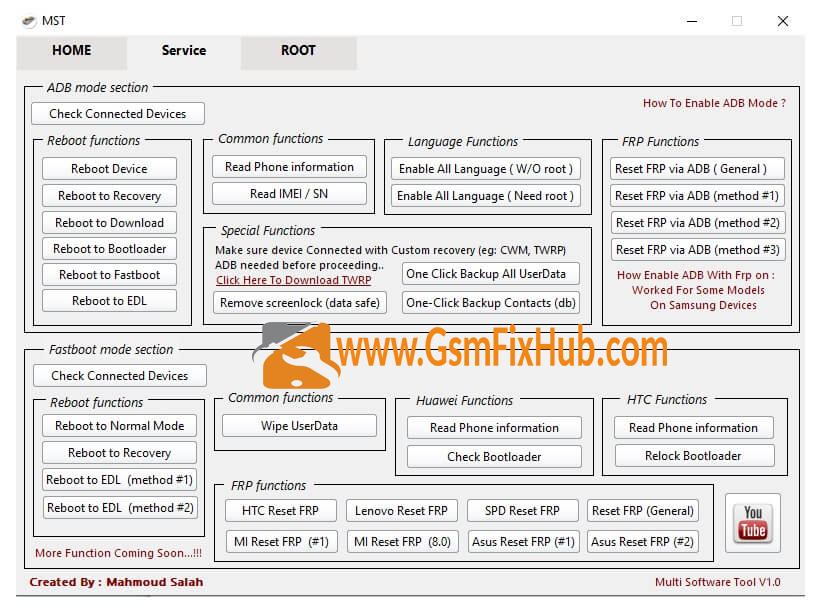 Multi Software Tools v1.0 www.gsmfixhub.com